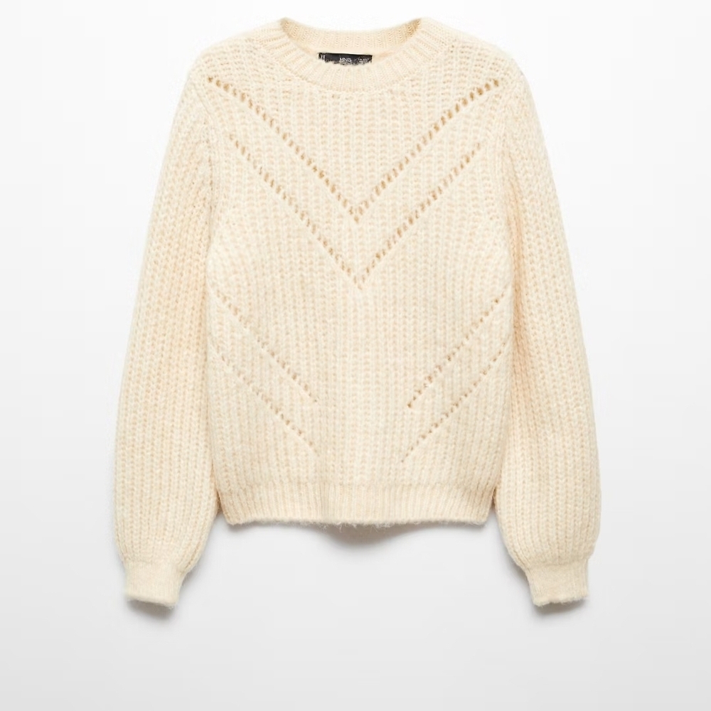 Cream Knit Sweater In "Original Package" True Size Brand New
